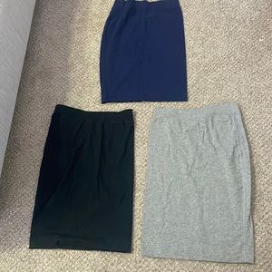 BUNDLE OF 3 MIDI DRESS TUBE SKIRTS